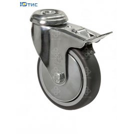 Колеса поворотные Серия 23 light с отверстием и тормозом